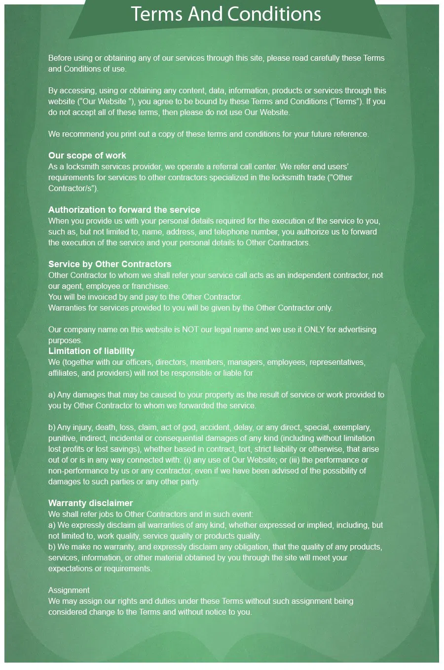 Baldwin Locksmith Store Roswell, GA 770-281-2790 - terms-and-condition-68-16mod